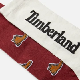 2er-Pack Timberland® Crew-Socken mit Allover-Print