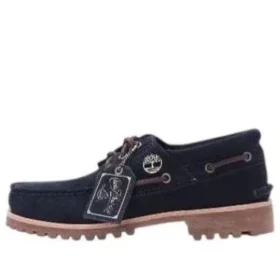 3-Eye Lug Boat „Dark Blue Suede“
