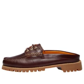 3-Loch-Mules „Burgundy Full Grain“