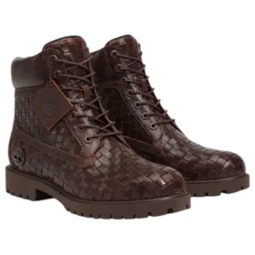 6-Zoll-Premium-Stiefel „Woven Dark Brown“