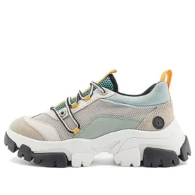 Adley Way Sneaker „Weißes Nubuk und Grau“