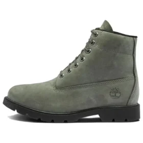Basic 6-Inch Boot mit breiter Passform ohne Kontrast „Olivgrün“