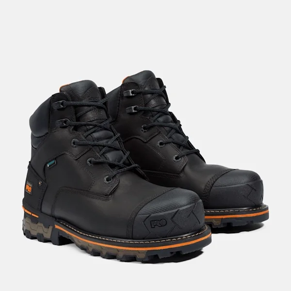Boondock 6-Inch-Arbeitsstiefel für Herren mit Zehenschutzkappe – Schwarz Boondock 6-Inch-Arbeitsstiefel für Herren mit Zehenschutzkappe – Schwarz