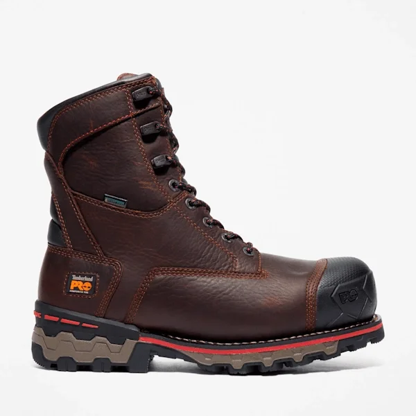 Boondock 8 Herren-Arbeitsstiefel mit Zehenschutzkappe aus Verbundmaterial, wasserdicht Boondock 8 Herren-Arbeitsstiefel mit Zehenschutzkappe aus Verbundmaterial, wasserdicht