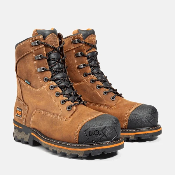 Boondock 8 Herren-Arbeitsstiefel mit Zehenschutzkappe aus Verbundmaterial, wasserdicht Boondock 8 Herren-Arbeitsstiefel mit Zehenschutzkappe aus Verbundmaterial, wasserdicht