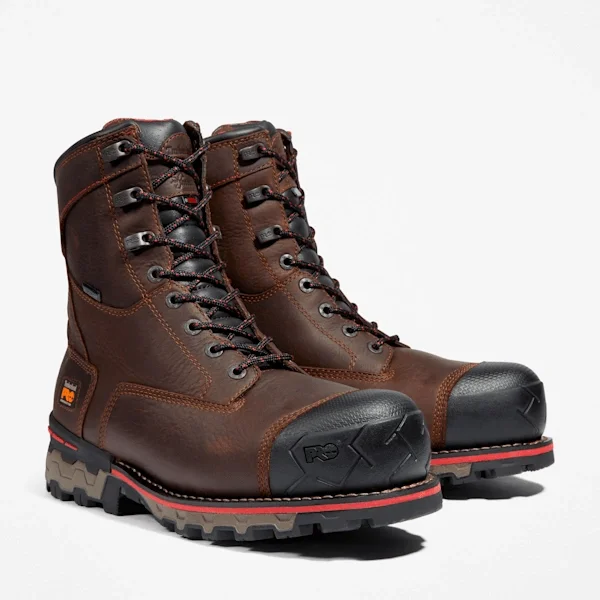 Boondock 8 Herren-Arbeitsstiefel mit Zehenschutzkappe aus Verbundmaterial, wasserdicht Boondock 8 Herren-Arbeitsstiefel mit Zehenschutzkappe aus Verbundmaterial, wasserdicht