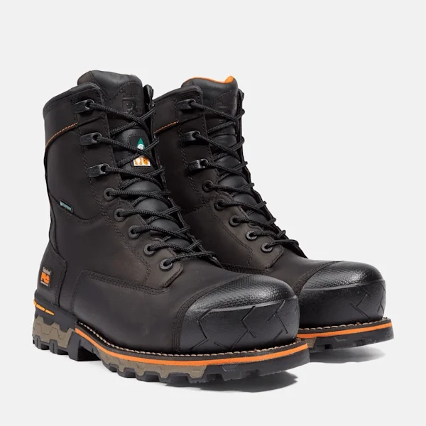 Boondock 8 Herren-Arbeitsstiefel mit Zehenschutzkappe aus Verbundmaterial, wasserdicht Boondock 8 Herren-Arbeitsstiefel mit Zehenschutzkappe aus Verbundmaterial, wasserdicht