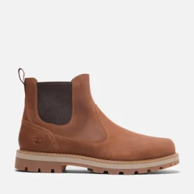 Britton Road Mid Chelsea-Stiefel für Herren – Rostfarbenes Vollnarbenleder