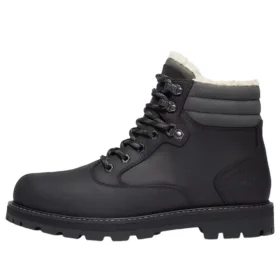 Britton Road Warmgefütterter wasserdichter Stiefel „Schwarz Full Grain“