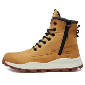 Brooklyn Side Zip Sneaker Wide Fit Stiefel „Weizen Nubuck“