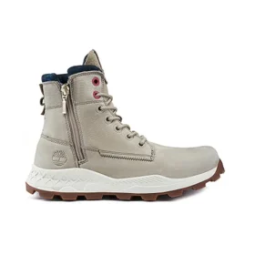 Brooklyn Side Zip Stiefel „Beige Nubuck“