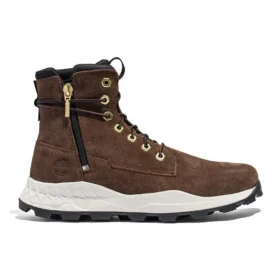 Brooklyn Side Zip Stiefel „Braunes Nubukleder“
