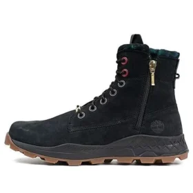 Brooklyn Side Zip Stiefel „Schwarz Nubuck“