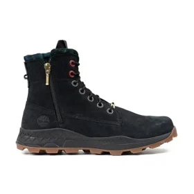 Brooklyn Side Zip Stiefel „Schwarz Nubuck“