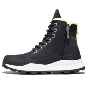 Brooklyn Side Zip Stiefel „Schwarz Weiß“