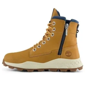Brooklyn Side Zip Wide-Fit Stiefel „Weizen Nubuck“