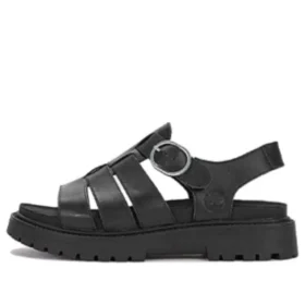 Clairemont Way Fisherman Sandalen „Schwarz Nubuck“