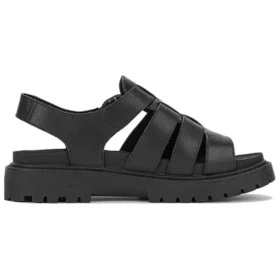 Clairemont Way Fisherman Sandalen „Schwarz Nubuck“
