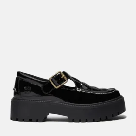 Damen-Plateauschuh „Stone Street“ aus Lackleder mit Schnalle