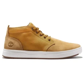 Davis Square Chukka Stiefel aus Leder und Stoff „Weizen“
