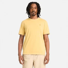 Dunstan River Kurzarm-T-Shirt für Herren, stückgefärbt