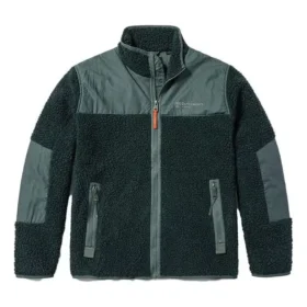 Earthkeepers by Raeburn High-Pile Wool Fleece Jacke „Balsam Green“
