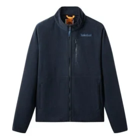 Fleece-Logo-Sweatshirt mit Taschen „Navy“