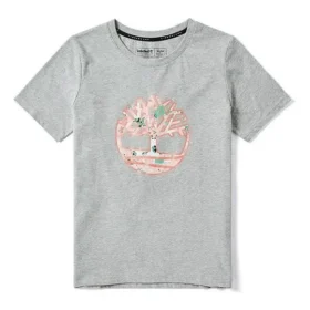 Freizeit-T-Shirt mit Rundhalsausschnitt und Shorts, bedruckt, grau