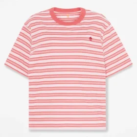 Gestreiftes Kurzarm-T-Shirt für Damen