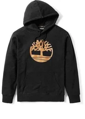 Golden Logo Hoodie „Schwarz“