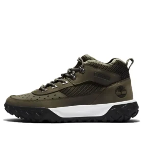 GreenStride Motion 6 Leder-Wanderstiefel „Dark Green“
