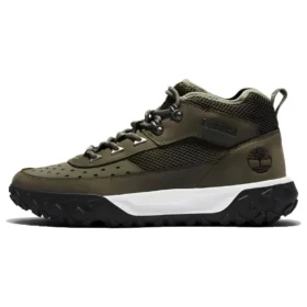 GreenStride Motion 6 Leder-Wanderstiefel „Dark Green“