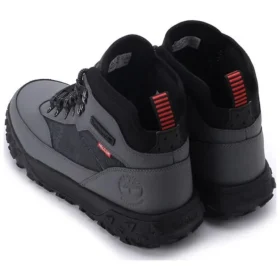 GreenStride Motion 6 Mid Wasserdichte Stiefel aus Stoff und Leder „Grey“