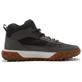 GreenStride Motion 6 Mid wasserdichte Stiefel aus Stoff und Leder „Schwarz“