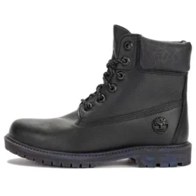 Heritage 6-Inch Boot „Schwarzes Leder mit Gummisohle“