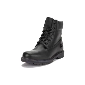 Heritage 6-Inch Boot „Schwarzes Leder mit Gummisohle“