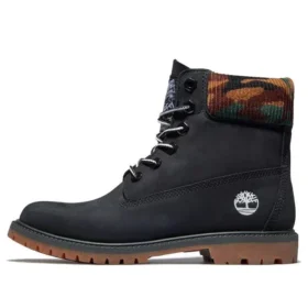 Heritage 6-Inch Boot „Schwarzes Nubukleder mit Camouflage“