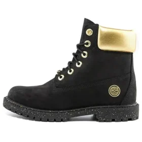 Heritage 6-Inch Boot „Schwarzes Nubukleder mit Gold“