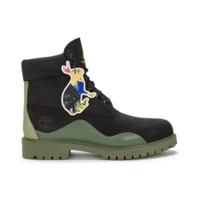 Heritage 6-Inch Boot „Schwarzes Nubukleder mit Grün“