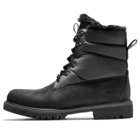 Heritage 6-Inch Premium Puffer Wasserdichte Stiefel „Schwarz mit schwarzem Fell“ Heritage 6-Inch Premium Puffer Wasserdichte Stiefel „Schwarz mit schwarzem Fell“