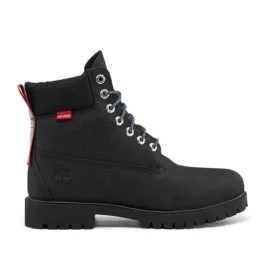 Heritage 6-Inch Wasserdichte Stiefel mit breiter Passform „Schwarz Helcor with Orange“ Heritage 6-Inch Wasserdichte Stiefel mit breiter Passform „Schwarz Helcor with Orange“