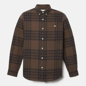 Herren-Flanell-Hemd mit Karomuster, mittelschwer