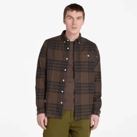 Herren-Flanell-Hemd mit Karomuster, mittelschwer