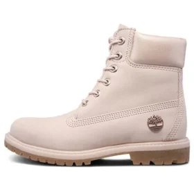 Hochwertige wasserdichte Schnür-Wanderstiefel „Pale Pink“