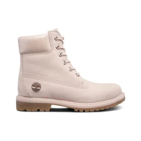 Hochwertige wasserdichte Schnür-Wanderstiefel „Pale Pink“