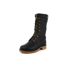 Jayne Wasserdichter Stiefel mit umklappbarer Gamasche „Schwarz“