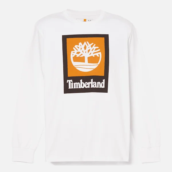 Langärmliges Herren-T-Shirt mit farbigem Stack-Logo Langärmliges Herren-T-Shirt mit farbigem Stack-Logo