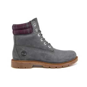 Linden Woods 6-Inch Boot, wasserdicht, „Dunkelgrau und bedruckter Kragen“