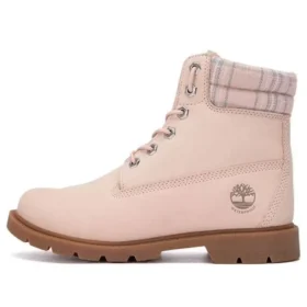 Lindon Woods 6-Inch Boot „Pink Nubuck and Printed Collar“