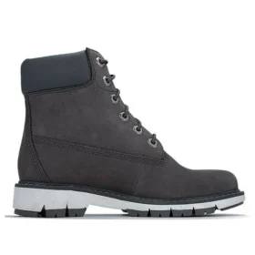 Lucia Way 6-Inch-Wasserdichte Stiefel „Medium Grey Nubuck“